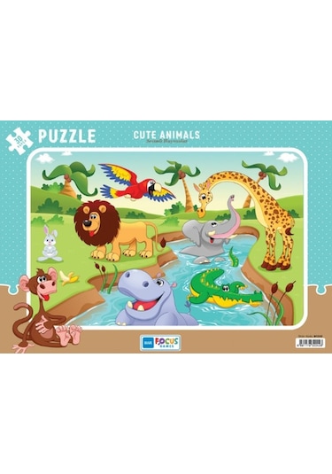 Blue Focus Cute Animals Sevimli Hayvanlar Puzzle 30 Parça