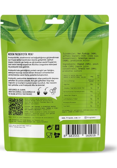 Fropie Karışık Kuruyemiş - Probiyotik Mix 3 x 75 G