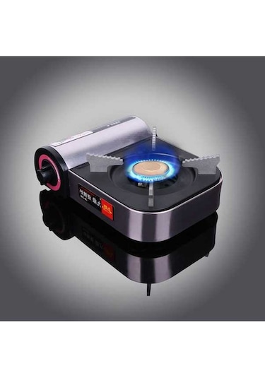 Diğer 2100w Mini Kaset Izgara Taşınabilir Açık Kamp Piknik Gaz Sobası Fırın Siyah