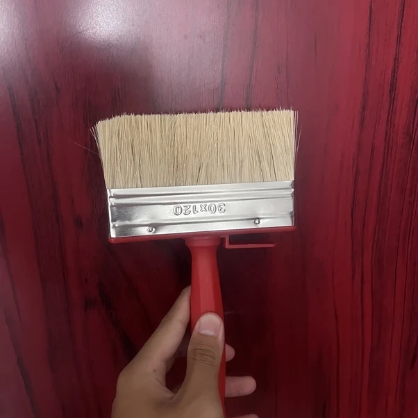 Gateesat 1 Adet Sarı Kırmızı Çok Amaçlı Dayanıklı Boya Fırçası - Çıkarılabilir Başlık 3-12 Cm Geniş