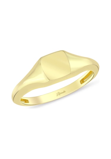 Lilarote Altın Kare Taşsız Yüzük