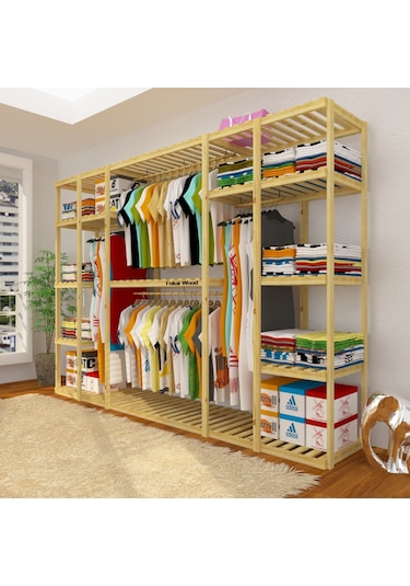 Quinte - Sektörün En Büyük Açık Ahşap Gardırop Tasarımı