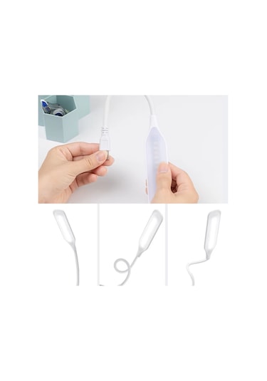 Usb Girişli 14 Ledli 3 Kademeli Dokunmatik Masa/kitap Okuma Lamba Çok Renk