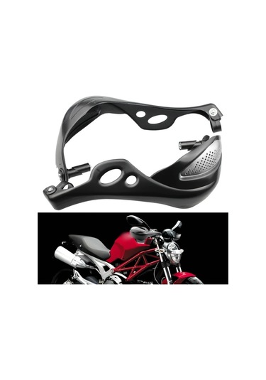 Xuweiwei 2pcs Off-road Motorcycle El Koruma Siyah Siyah Ve Turuncu Tasarım Kolay Montaj