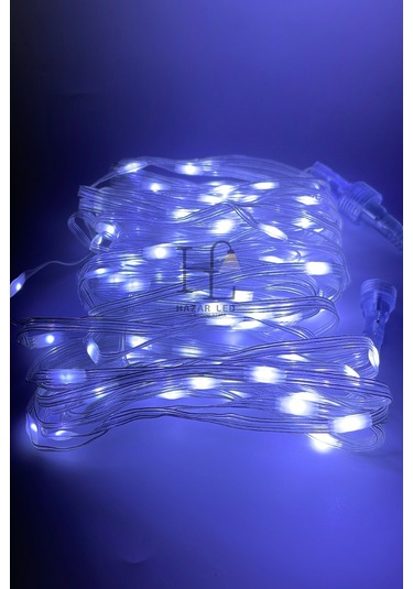 10 Metre Beyaz Peri Led Işık Ip64 Dış Mekan Jack Eklemeli Dekoratif Led Işık Yılbaşı Süsü Beyaz