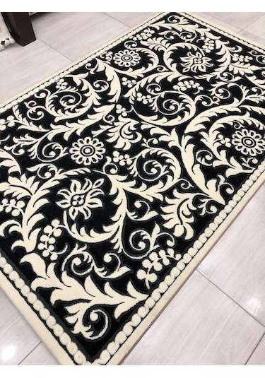 Saray Halı 3B 11470 B 150X230 Krem Siyah 4 M2 Halı !
