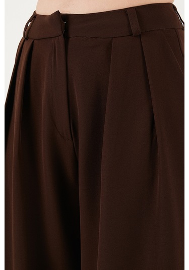 Lela Bayan Pantolon 6522016 Kahve Kahve