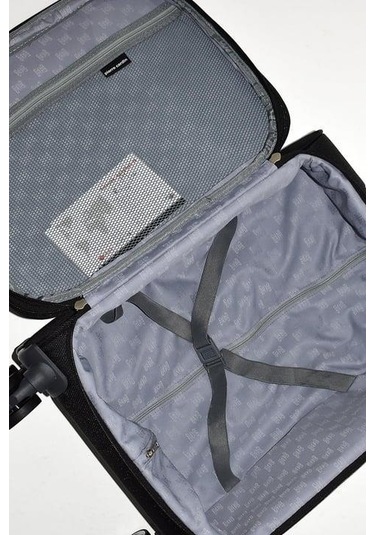 Pierre Cardin Ultra Light Hafif Lüx Kumaş Büyük Boy Valiz Siyah Pc6050 Siyah