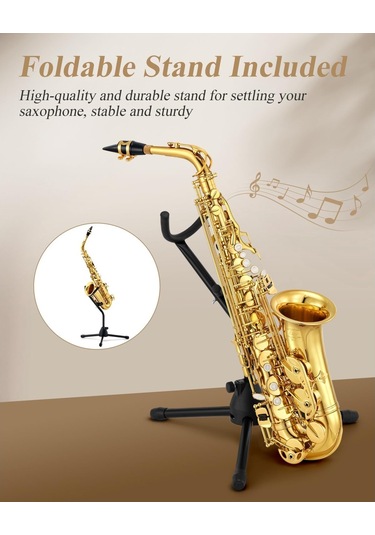 Eastar As-ıı Student Mi Bemol Alto Saksafon Gold Lacquer