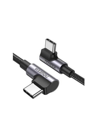 Pazly Ugreen 1m Usb C-c 90 Derece Diken Veri Kablosu 100w Pd Hızlı Şarj Dizüstü Bilgisayar/akıllı Telefon/tablet İçin