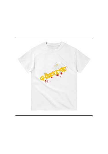 Göztepe Şanlı Kısa Kollu Bisiklet Yaka T-shirt Beyaz