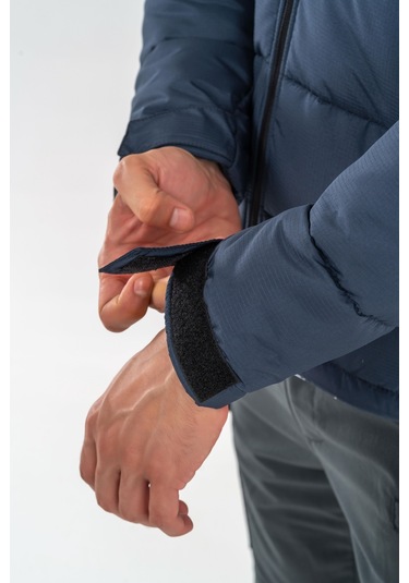 Tactical Şişme Mont Suya Dayanıklı Rüzgâr Geçirmez Dik Yaka Kapüşonlu Mont - 312-763-lacivert Lacivert