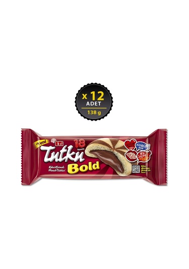 Eti Tutku Bold Kakao Kremalı Bisküvi 12 x 138 G