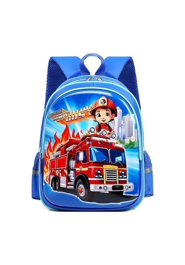 Xianwen New World Anaokulu Karikatür Sırt Çantası Büyük Mavi