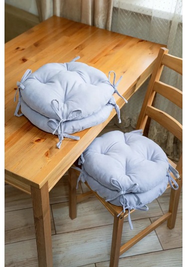 Slavica Sandalyeler Ve Tabureler İçin Yuvarlak 35x35 Cm Yastık Seti 2 Adet 190310400 Leylak