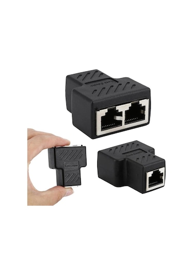Generic1 İla 2 Rj45 Splitter Ağ Ethernet Kablosu Ağ Konektörü