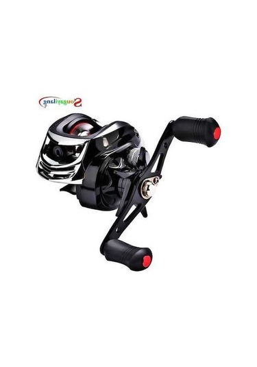 Novahub Siyah Balıkçılık Reel 17+1bb 7.2:1 Sol El Baitcasting Reel, Döküm Balıkçılık Makarası