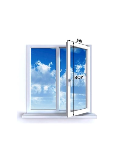 MENTEŞELİ PENCERE SİNEKLİĞİ  EN  0-70 CM   -  BOY 0,140 CM
