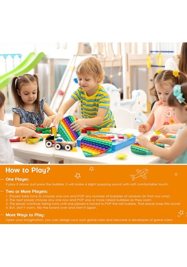Springsun Stres Azaltıcı Pop Oyuncağı - Otizm, Dikkat Eksikliği Ve Kaygı İçin Silikon Patlatma Oyuncağı