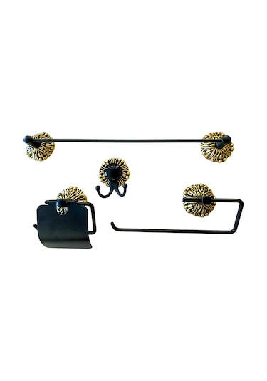 Mucit Home Paslanmaz Pirinç Banyo Tam Set Rolo Havluluk Kendinden Yapışkanlı Montajsız Diğer