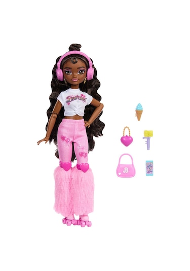 Jfx97 Brooklyn-barbie Dream Besties Paten Partisi Brooklyn Bebek Ve Aksesuarları