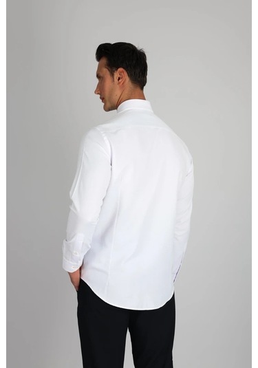 Lorenzo Mazzoli Gab C 900 Beyaz Erkek Gömlek Beyaz