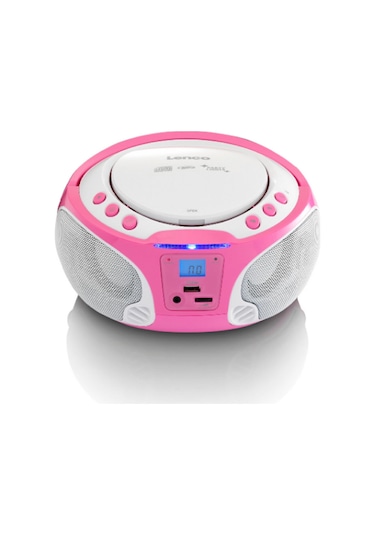 Lenco Scd650Pk Taşınabilir Müzik Seti Karaoke Radyo Cd Çalar Mp3