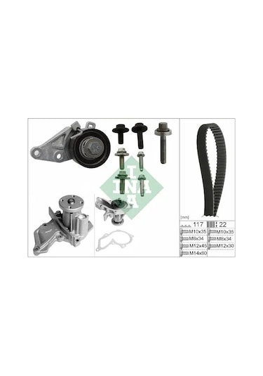 Ford Fiesta 4 Triger Seti + Devirdaim 1.25 1996-2002 Ina 530014030