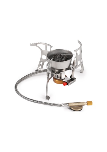 Kosona Lıxada Taşınabilir Kamp Ocağı - Inox Yapı, Piezo Elektrikli Ateşleme, Rüzgar Engeli Ve Kaymazsız Destek Çok Renkli