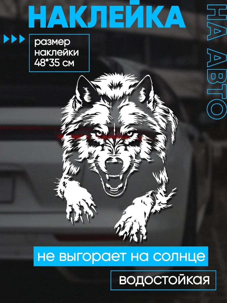 Billion Büyük Kurt Otomobil Çıkartmaları 347899148