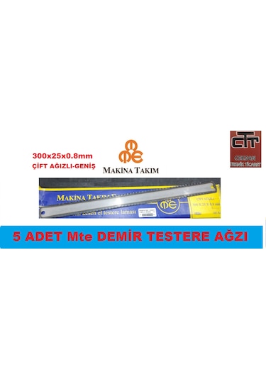 Demir Testere Ağzı-testere Lama Geniş-çift Ağız 5 Adet