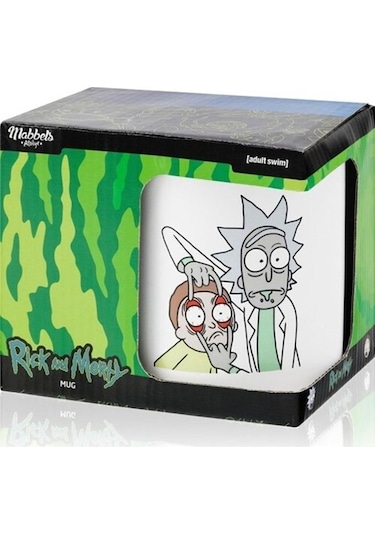 Mabbels Kupa Rick And Morty Mug Dış Beyaz İç Mavi 382171 69141