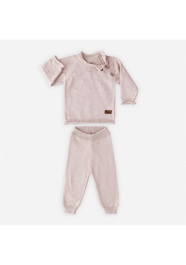 Miespiga Bebek Triko Takım Ponponlu