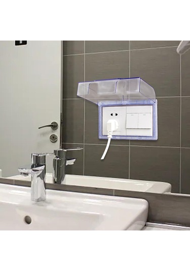 Suntek 2 Gang Su Geçirmez Çıkış Kapağı Duvar Anahtar