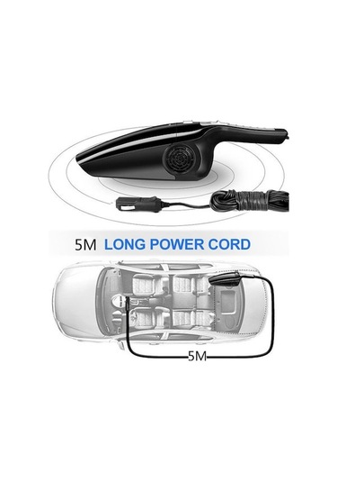 Shineyee 7. Nesil 120w Araç İçi Vakum Makinesi - Kuru Ve Islak Temizleme İçin Güçlü Emiş, Altın Turuncu