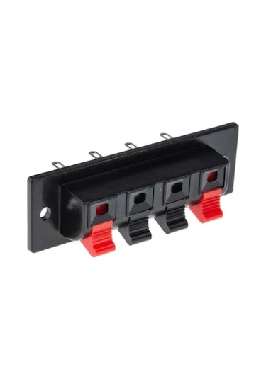 Dörtlü Hoparlör Terminali 1.8cm X 6.3cm - Hoparlör Kabin Terminali - Hoparlör Kabin Ses Portu