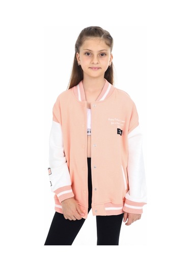 Toontoy Kız Çocuk Kolej Hırka Somon
