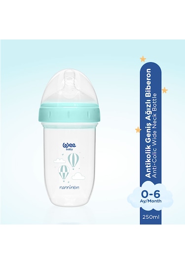 Wee Baby Nanninom Antikolik Geniş Ağızlı Biberon 250 ML