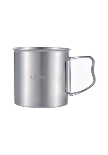 Lixada 300ml Çift Duvarlı İçme Bardağı Paslanmaz Çelik Kamp Gümüş