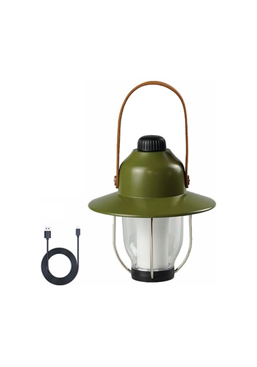 Kamp Çadırı Işık Taşınabilir Led Kamp Fener Su Geçirmez Yeşil Yeşil