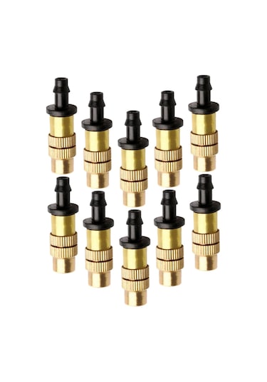 Bahçe Sulama Nozulu Seti 16 Adet Bakır Düşük Basınçlı Sisleme Standart