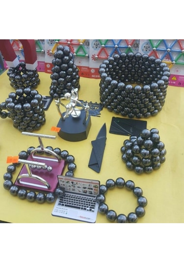 Bilye Şeklinde Manyetik Mıknatıs Bilya Stres Topu 50'li