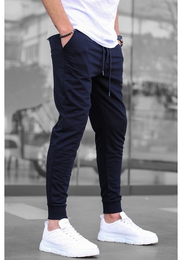 Madmext Lacivert Paçası Lastikli Erkek Eşofman 4821 Lacivert