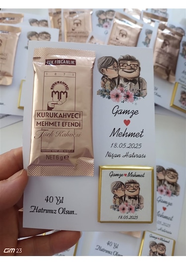 Farklı Market Nikah, Söz, Nişan Hediyesi Kahve Çikolata 7 Adet