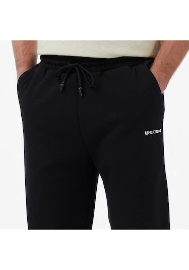 United4 Unıted4 Comfort Fit Erkek Siyah Eşofman Altı Okko Siyah