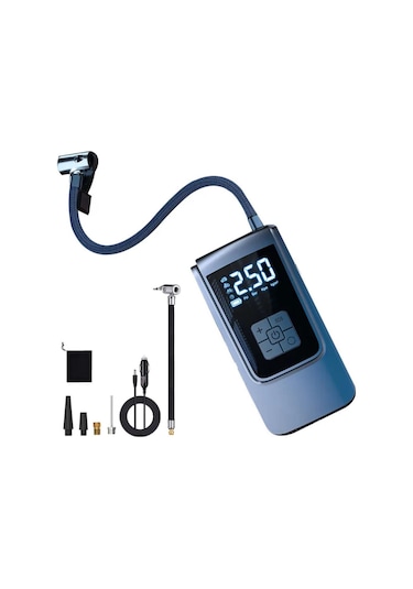 Polham 6000mah Şarjlı 150psi Ultra Hızlı Lastik Şişirme Hava Kompresörü,araç, Motosiklet, Bisiklet Pompası