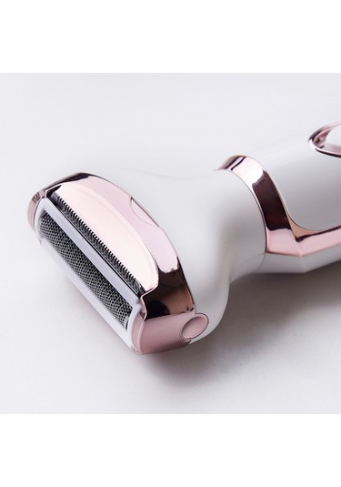 Moveevo 4'ü 1 Arada Kadın Tıraş Makinesi 4'ü 1 Arada Elektrikli Tüy Dökücü Usb Şarjlı 3028 Beyaz