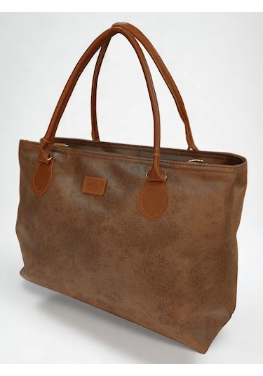 Nenny Baby Deri Anne Bebek Omuz Çantası Kahverengi Kahverengi