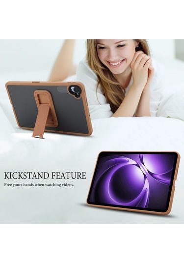 Xiaomi Pad Mini Kılıf Ve Ayaklı Tpu + Pc Skin-touch Tablet Kılıfı - Altın Tablet Kılıfı