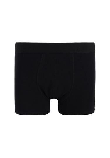 Nacar Store Erkek Pamuklu Likralı Boxer 9'lu Paket Siyah